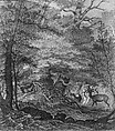 A Refuge from the Storm (Shadow from the Heat), David Pell Secor (ca. 1824–1909), Pen and India ink on Bristol board, American